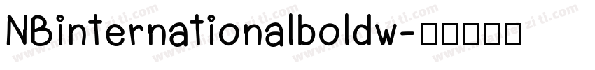 NBinternationalboldw字体转换