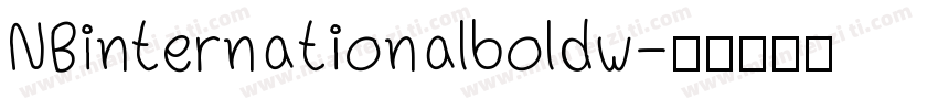 NBinternationalboldw字体转换
