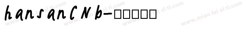hansanCNb字体转换