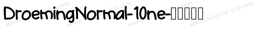 DroemingNormal-10ne字体转换