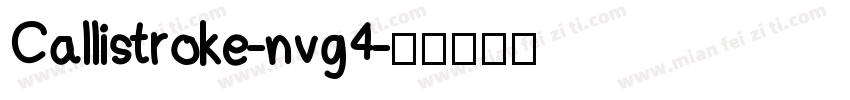 Callistroke-nvg4字体转换