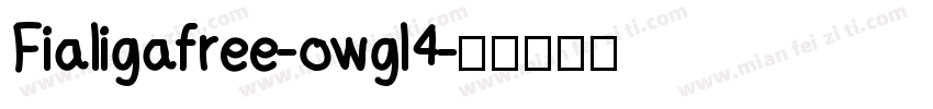 Fialigafree-owgl4字体转换