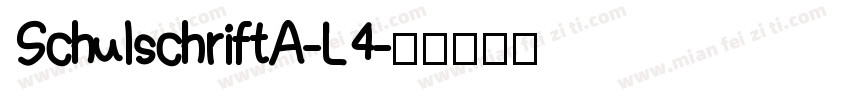 SchulschriftA-L4字体转换
