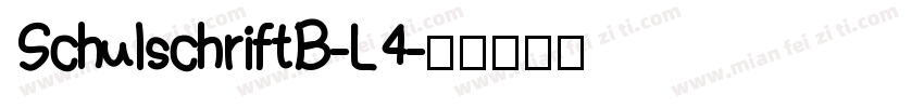 SchulschriftB-L4字体转换