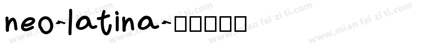 neo-latina字体转换