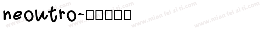 neoutro字体转换