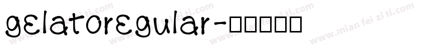 gelatoregular字体转换