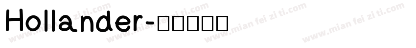 Hollander字体转换