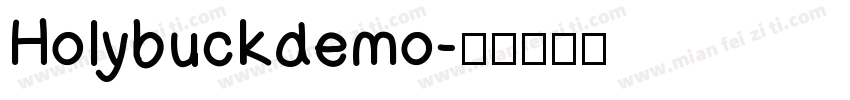 Holybuckdemo字体转换