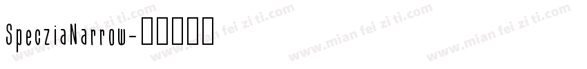 SpecziaNarrow字体转换