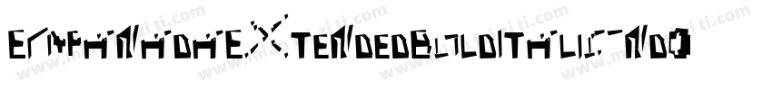 EmpanadaExtendedBoldItalic-nd0R字体转换