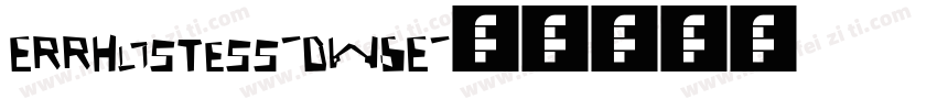 ErrHostess-Dw6E字体转换