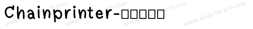 Chainprinter字体转换