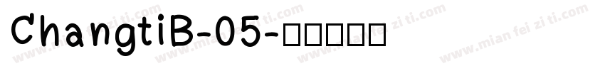 ChangtiB-05字体转换