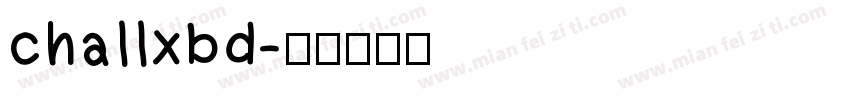 challxbd字体转换