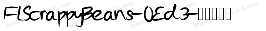 FlScrappyBeans-OEd3字体转换