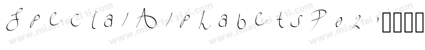 SpecialAlphabetsP02字体转换