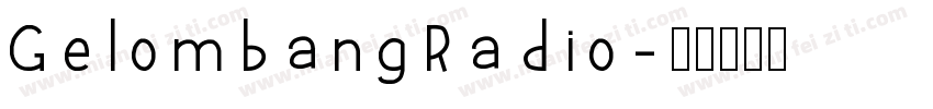 GelombangRadio字体转换