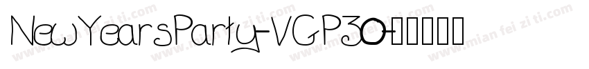 NewYearsParty-VGPZ0字体转换