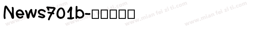News701b字体转换