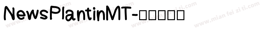 NewsPlantinMT字体转换