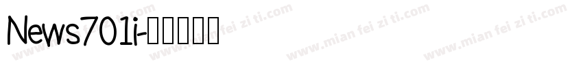News701i字体转换