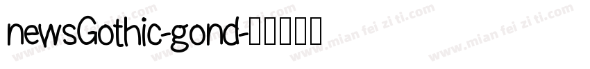 newsGothic-gond字体转换