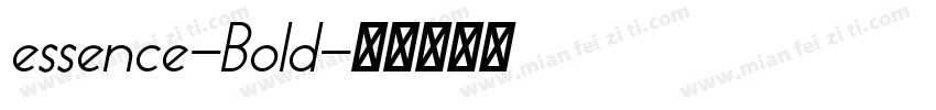 essence-Bold字体转换