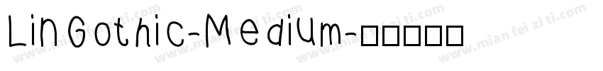 LinGothic-Medium字体转换