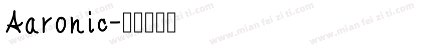 Aaronic字体转换