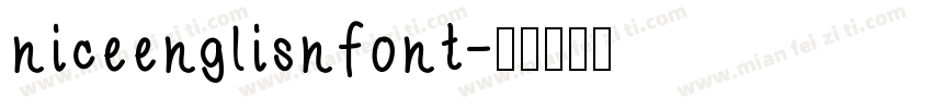 niceenglisnfont字体转换