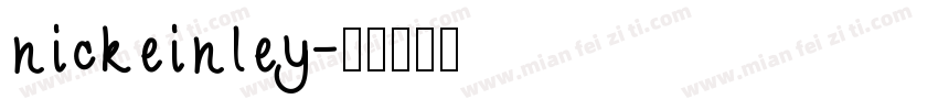 nickeinley字体转换