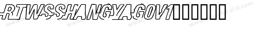RTWSShangYaGOv1字体转换