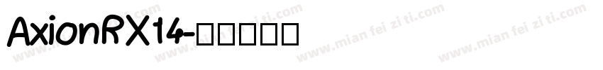 AxionRX14字体转换