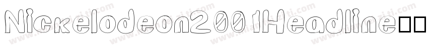 Nickelodeon2001Headline字体转换