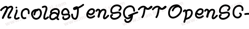 NicolasJenSGTTOpenSC字体转换