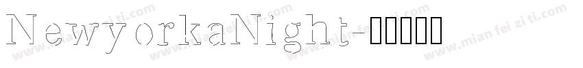 NewyorkaNight字体转换