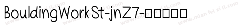 BouldingWorkSt-jnZ7字体转换