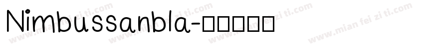Nimbussanbla字体转换