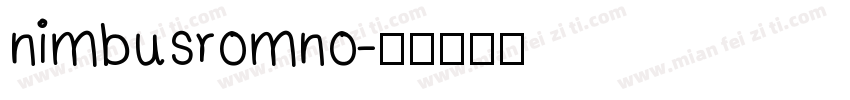 nimbusromno字体转换