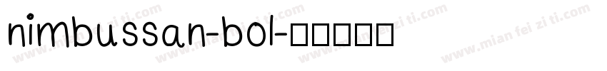 nimbussan-bol字体转换