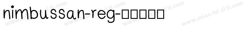 nimbussan-reg字体转换