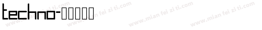 Techno字体转换