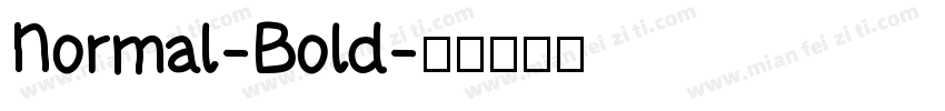 Normal-Bold字体转换