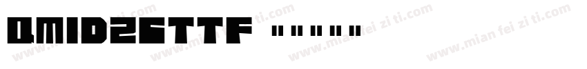 QM1D26ttf字体转换