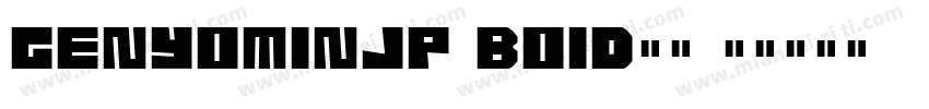 genyominjp-bo1d字体字体转换