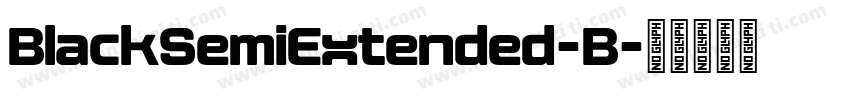 BlackSemiExtended-B字体转换