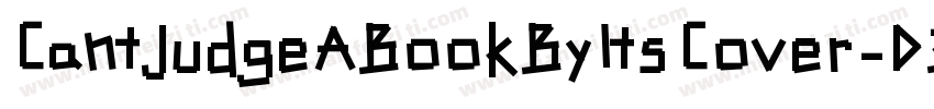 CantJudgeABookByItsCover-D3j9字体转换