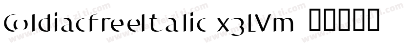 ColdiacfreeItalic-x3LVm字体转换