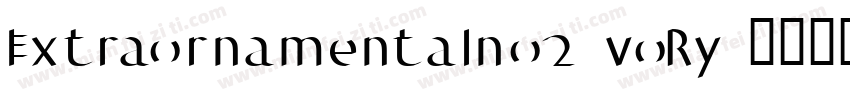 Extraornamentalno2-voRy字体转换